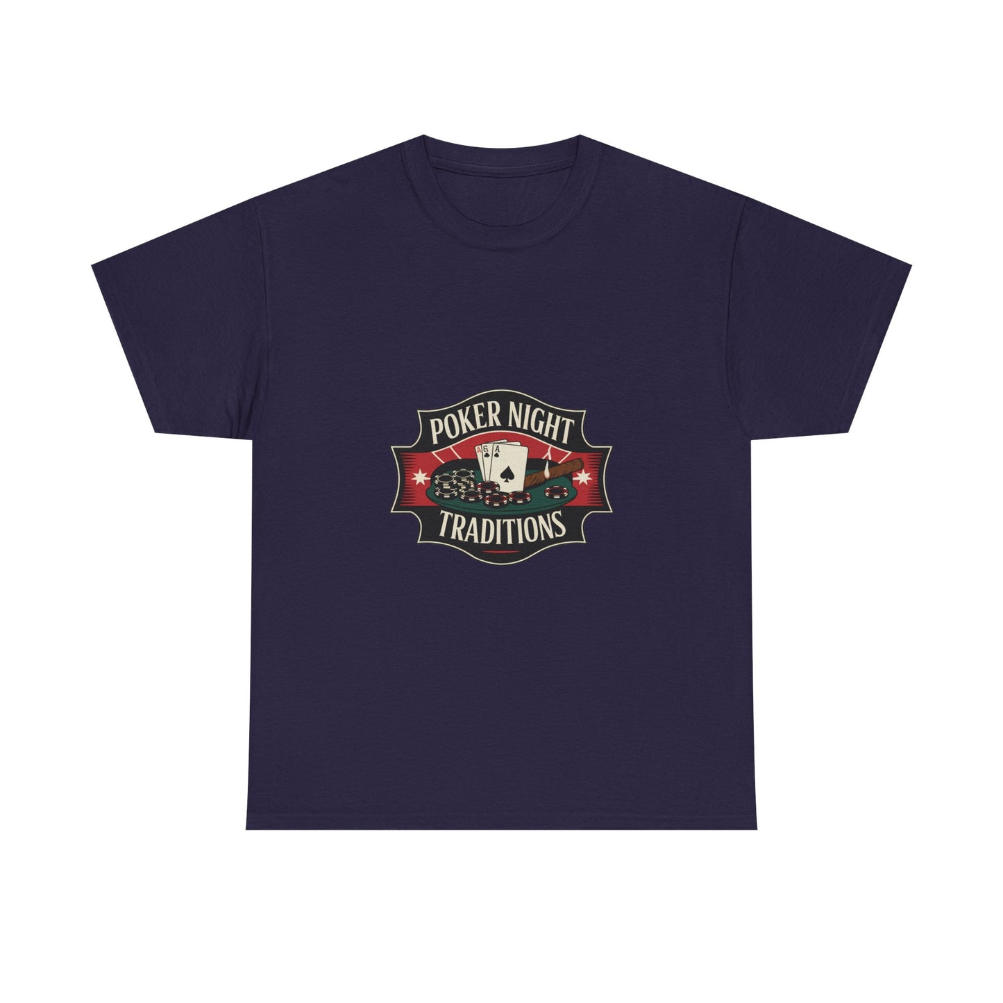 Vintage Poker Night Traditions Badge Tee
