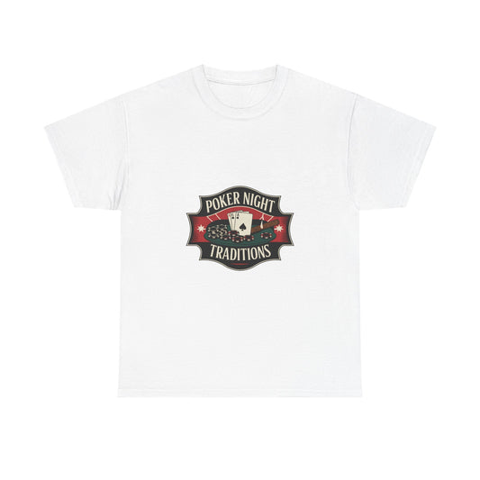 Vintage Poker Night Traditions Badge Tee