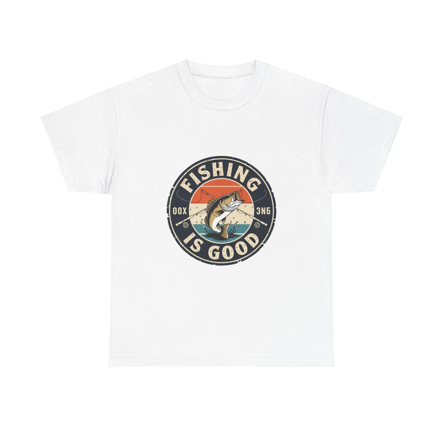 Vintage Fishing Is Good Badge T-Shirt
