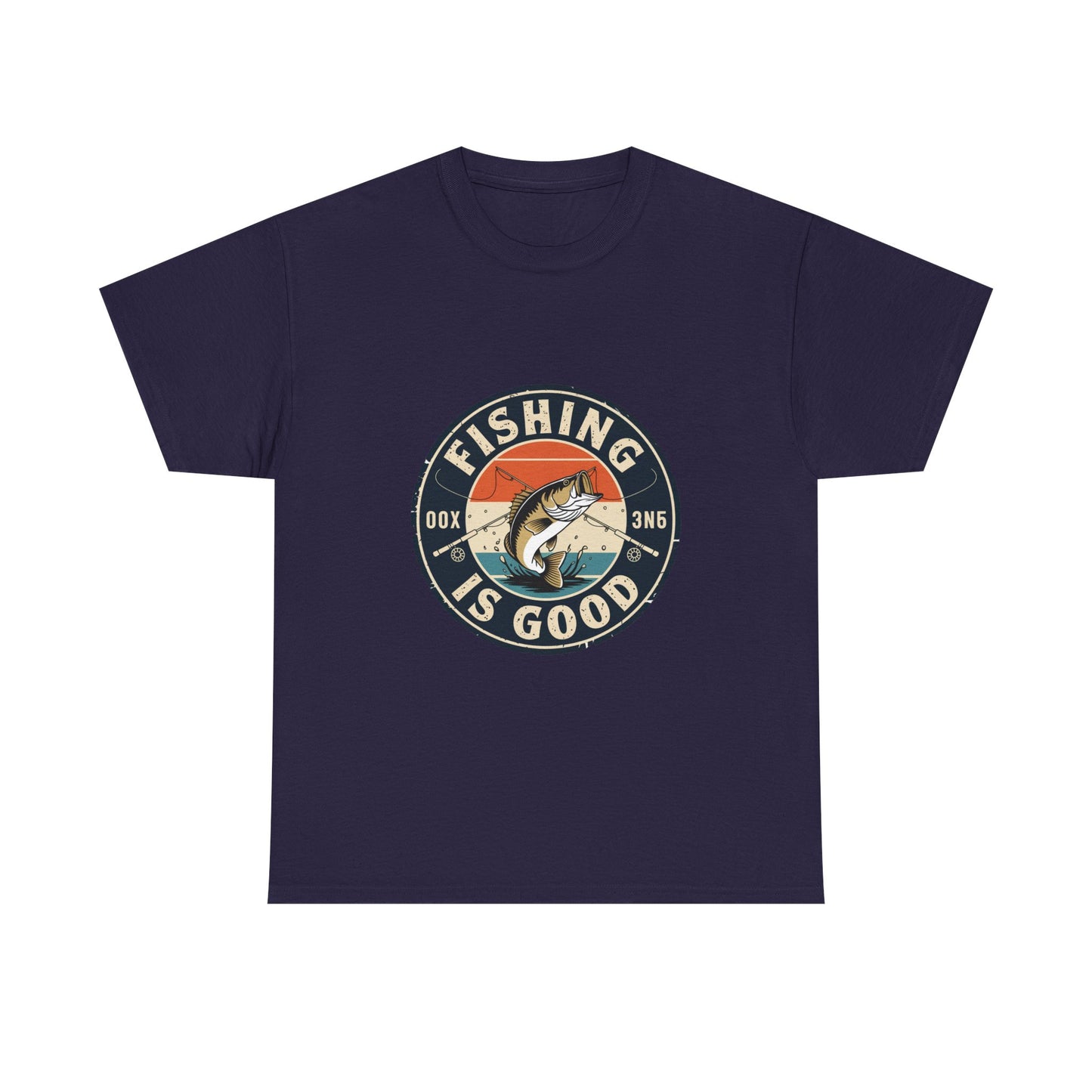 Vintage Fishing Is Good Badge T-Shirt
